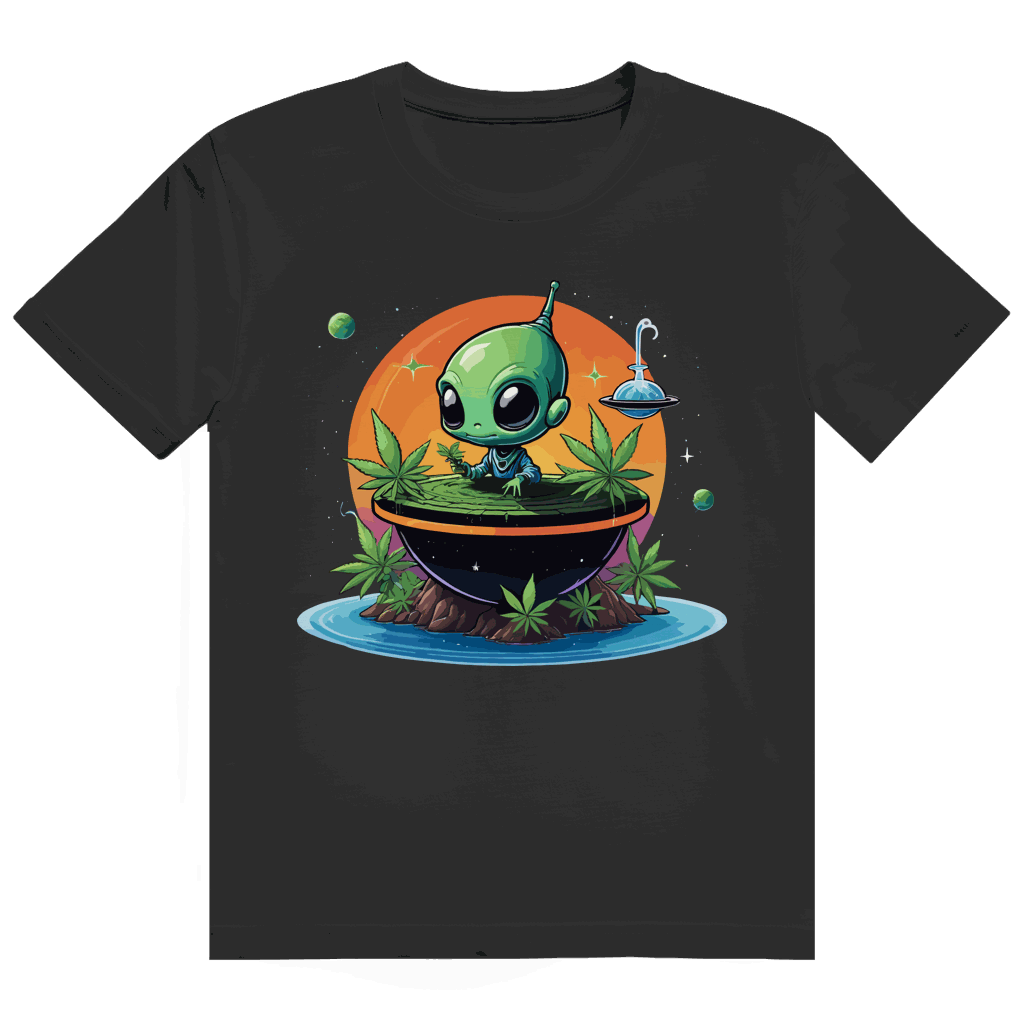 Division420 Heavy Cotton T-Shirt OG Alien aus nachhaltiger Baumwolle mit modernem Tubular Fit und robustem Design