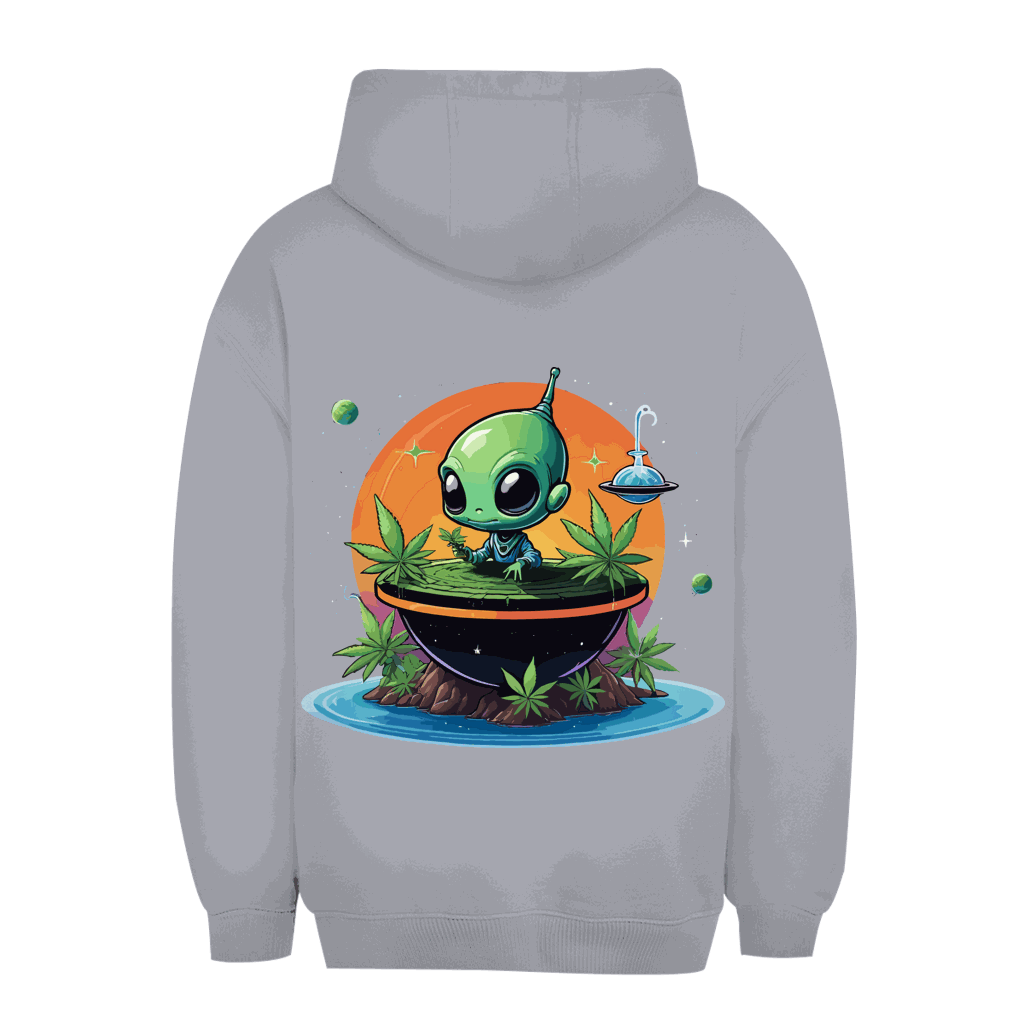 Unisex Oversize Hoodie OG Alien von Division420 mit urbanem Style und nachhaltiger Baumwolle