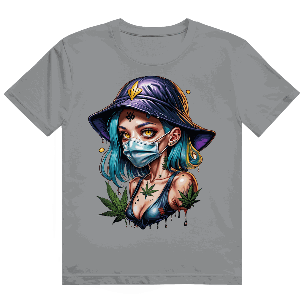Größentabelle für Heavy Cotton T-Shirt von Division420 mit Weed Sweet Girl Design