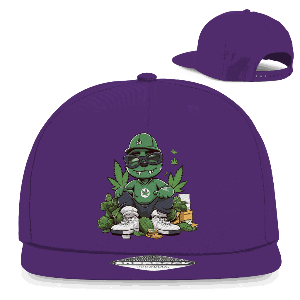 Division420 Snapback Cap Sweet OG Gangster aus Baumwoll-Twill mit flachem Schirm und Retro-Snapbackverschluss
