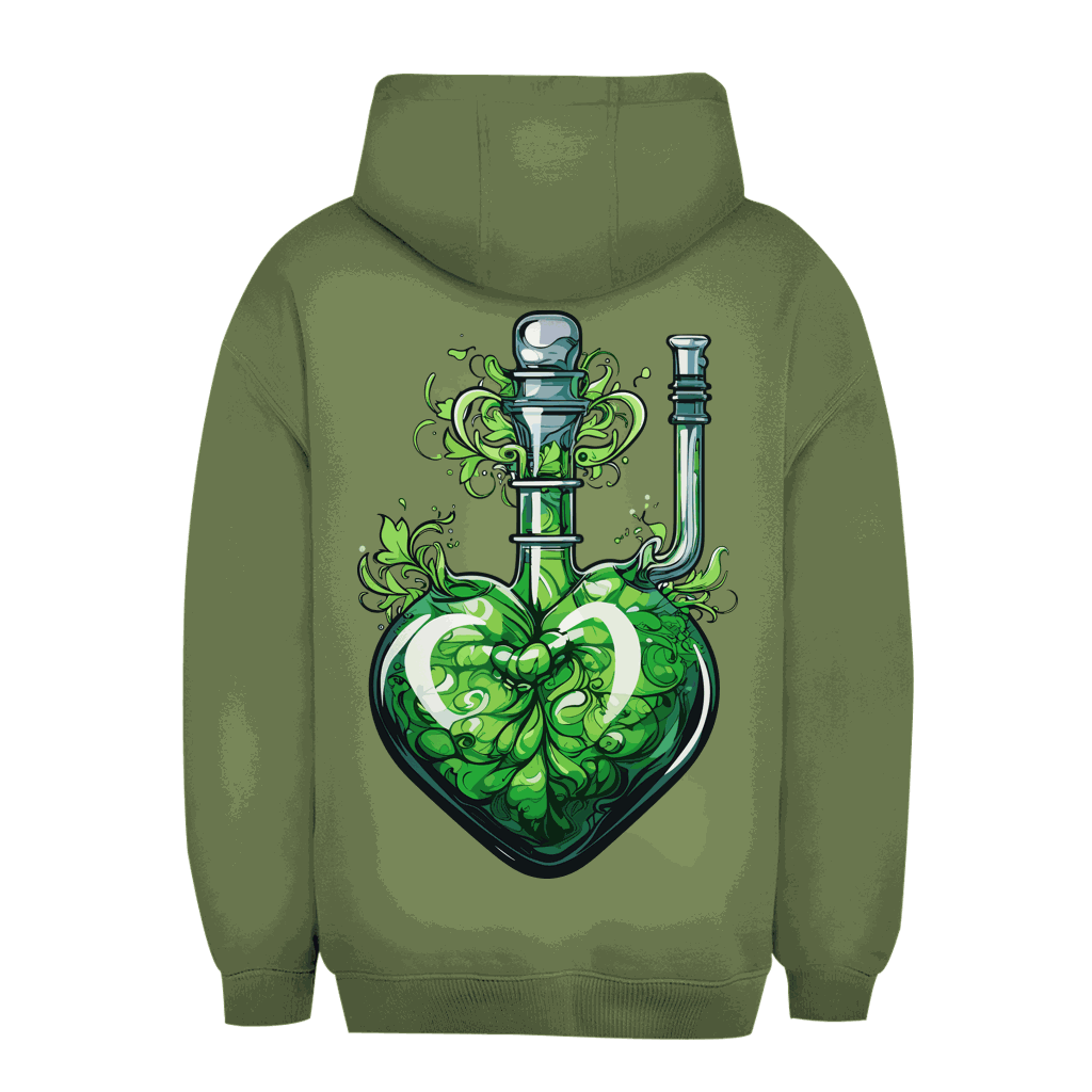 Unisex Oversize Hoodie Heart Bong