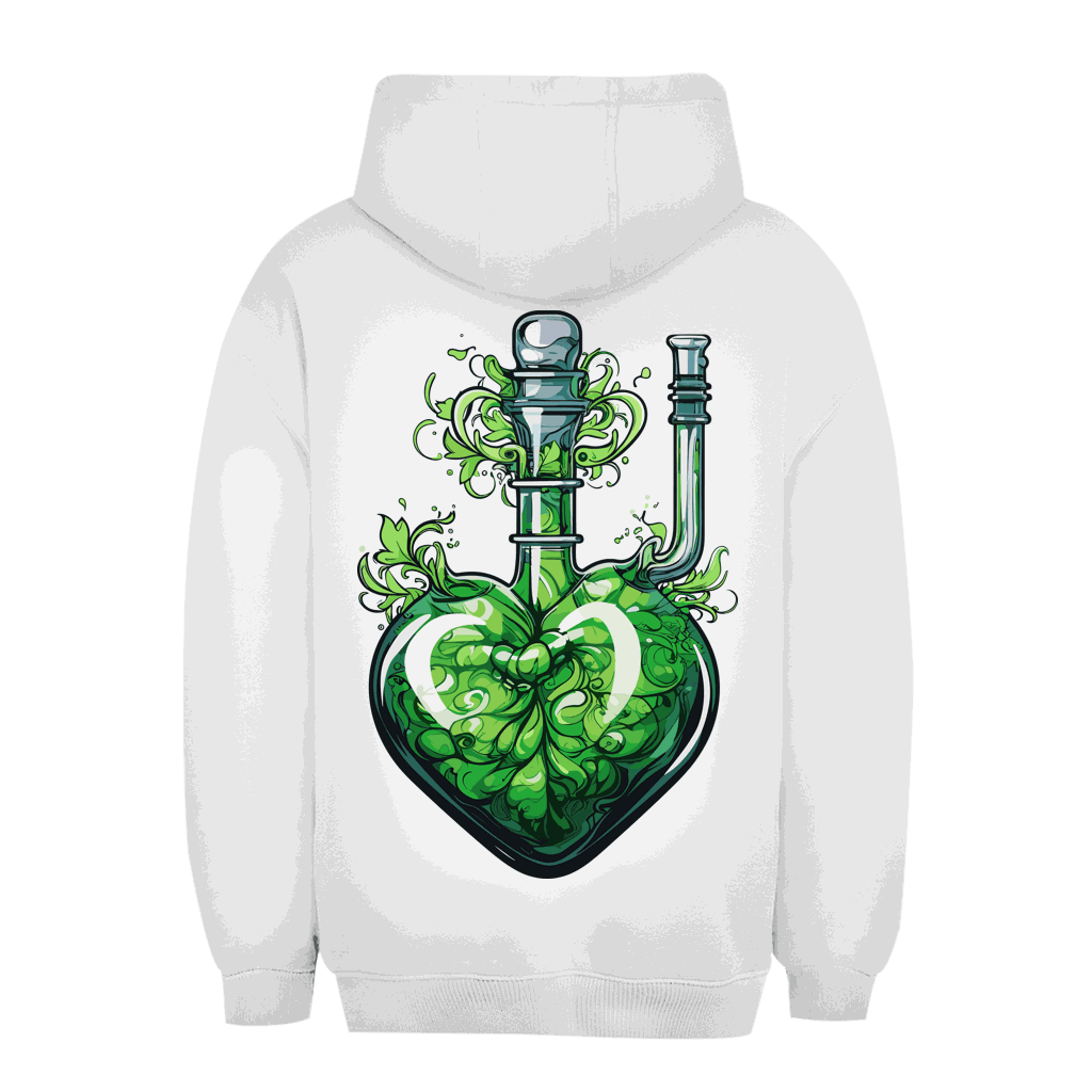 Unisex Oversize Hoodie Heart Bong