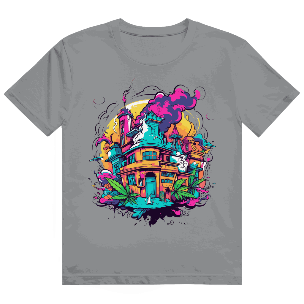 Size chart of Division420 Heavy Cotton T-Shirt showing measurements for streetwear fit