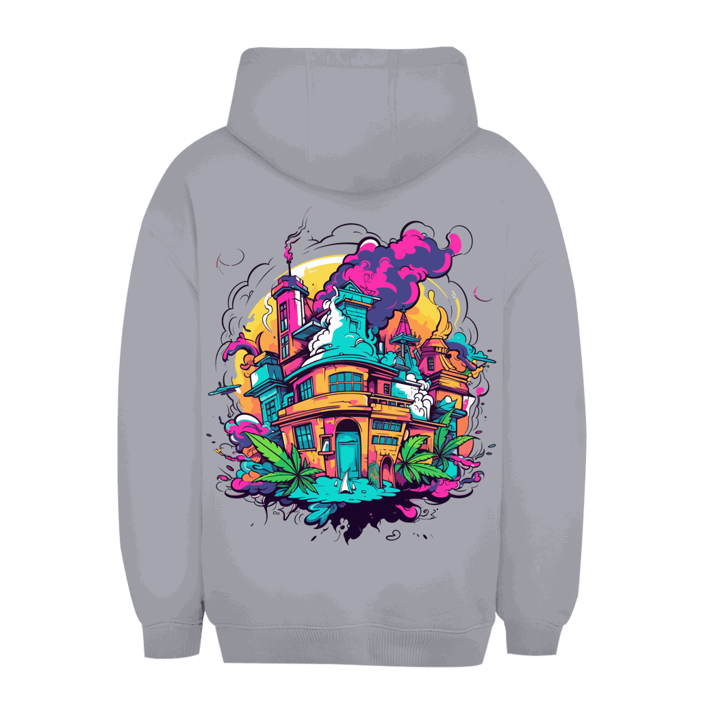 Unisex Oversize Hoodie von Division420 in urbanem Stil mit Kapuze und Kängurutasche