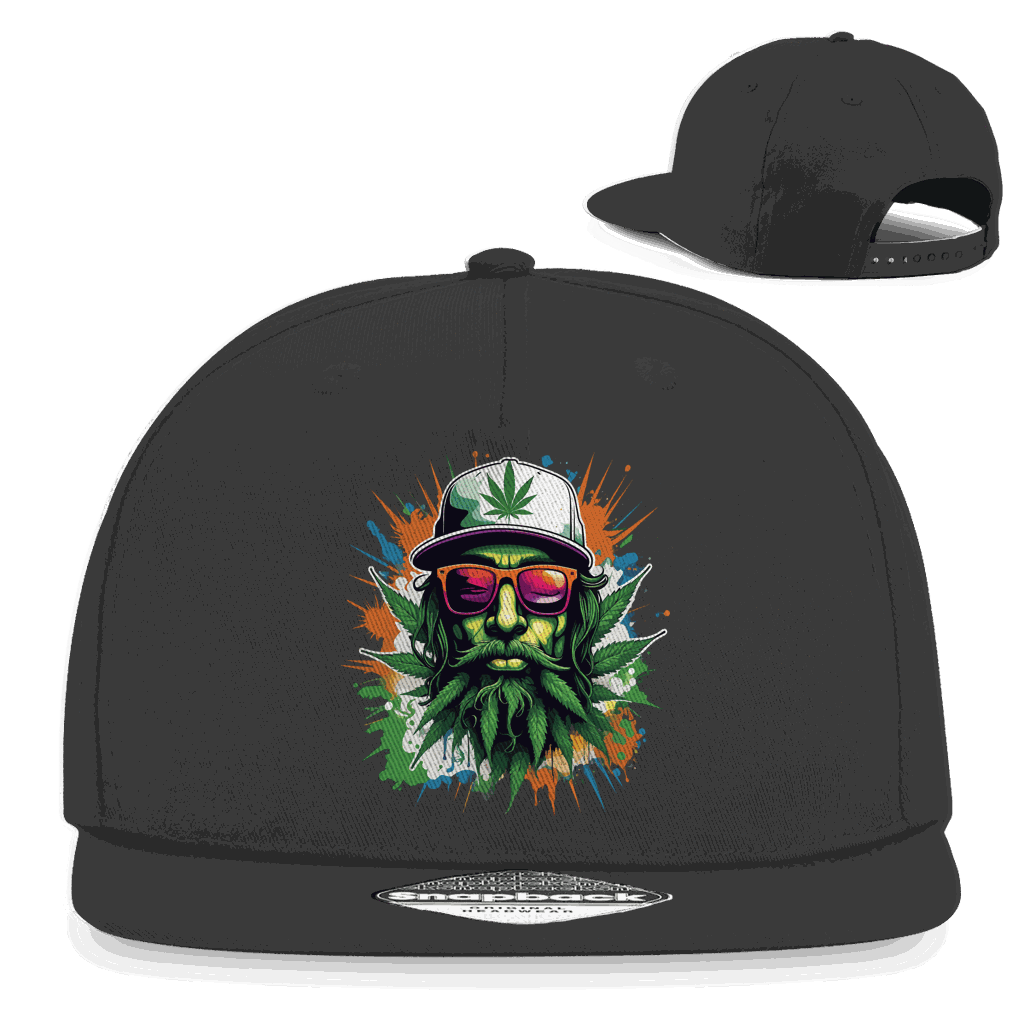 Snapback Rapper Cap - Weed Head | Division420®