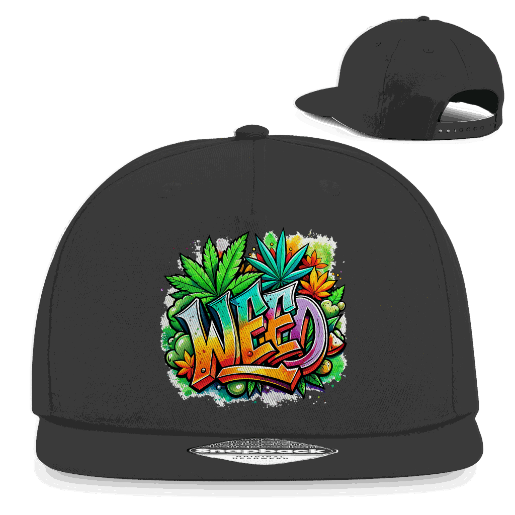 Snapback Rapper Cap - Weed | Division420®