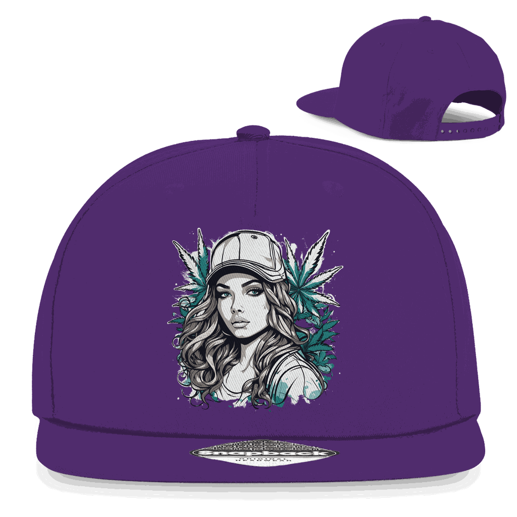 Snapback Rapper Cap - Sweet Ganja Girl | Division420®