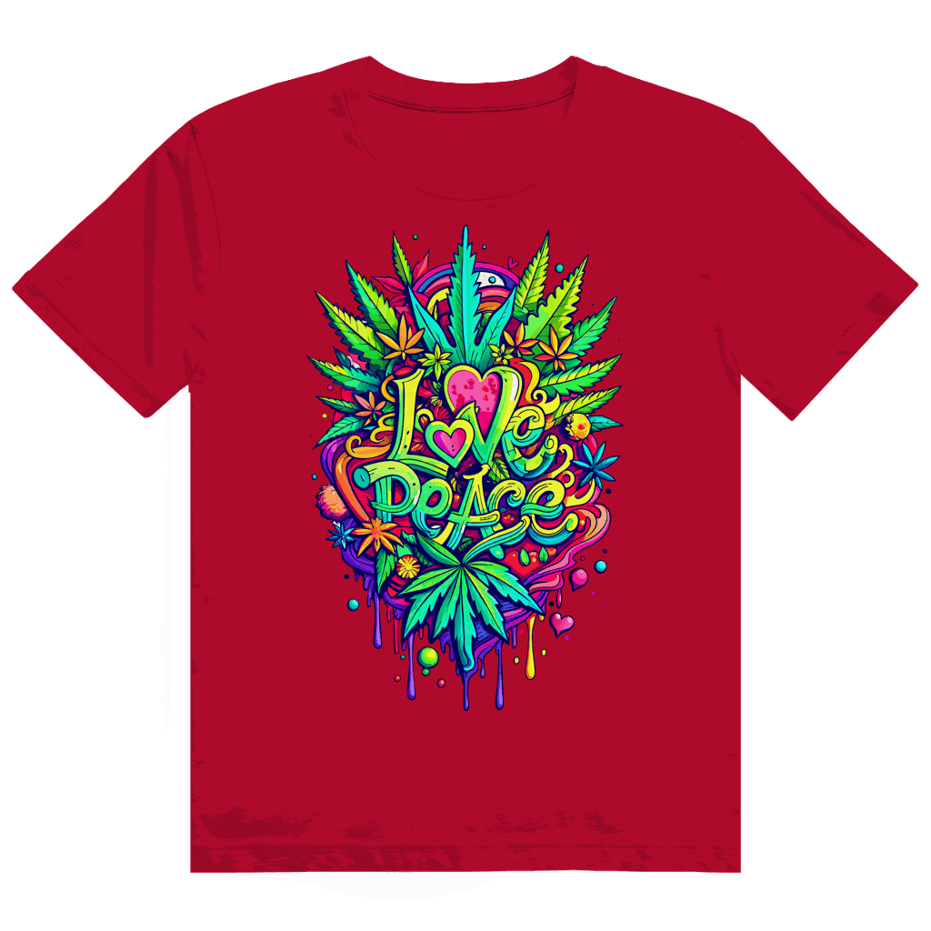 Heavy Cotton T-Shirt - Love Peace | Division420®