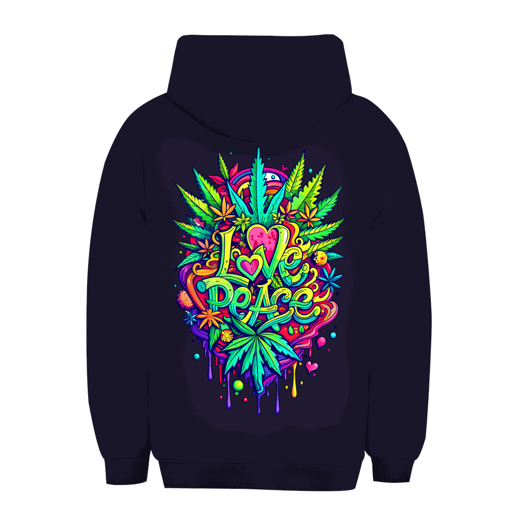 Unisex Oversize Hoodie - Love Peace | Division420®
