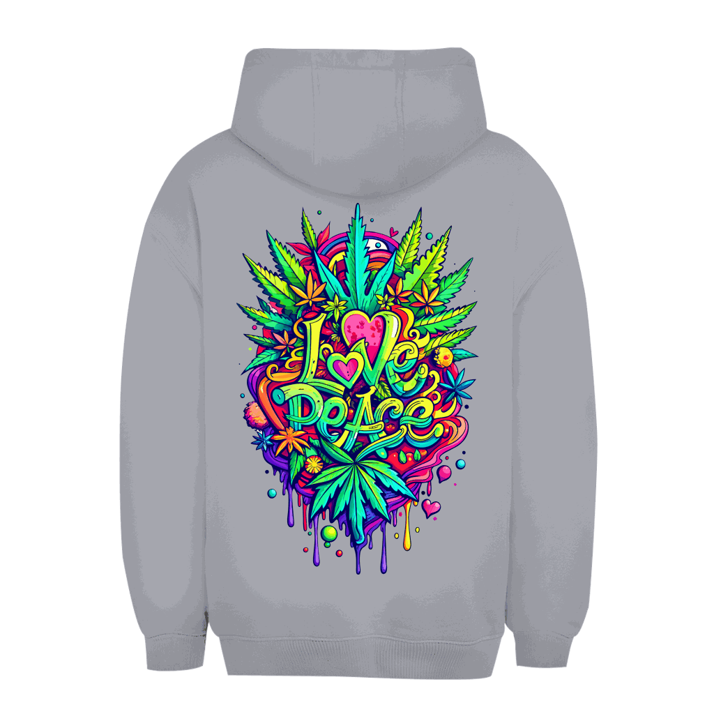 Unisex Oversize Hoodie - Love Peace | Division420®