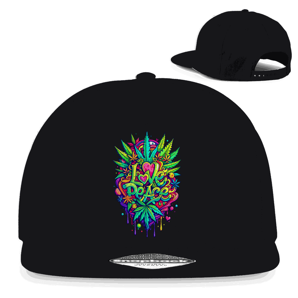 Snapback Rapper Cap - Love Peace | Division420®