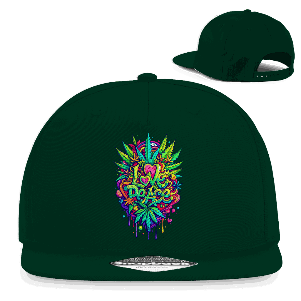 Snapback Rapper Cap - Love Peace | Division420®