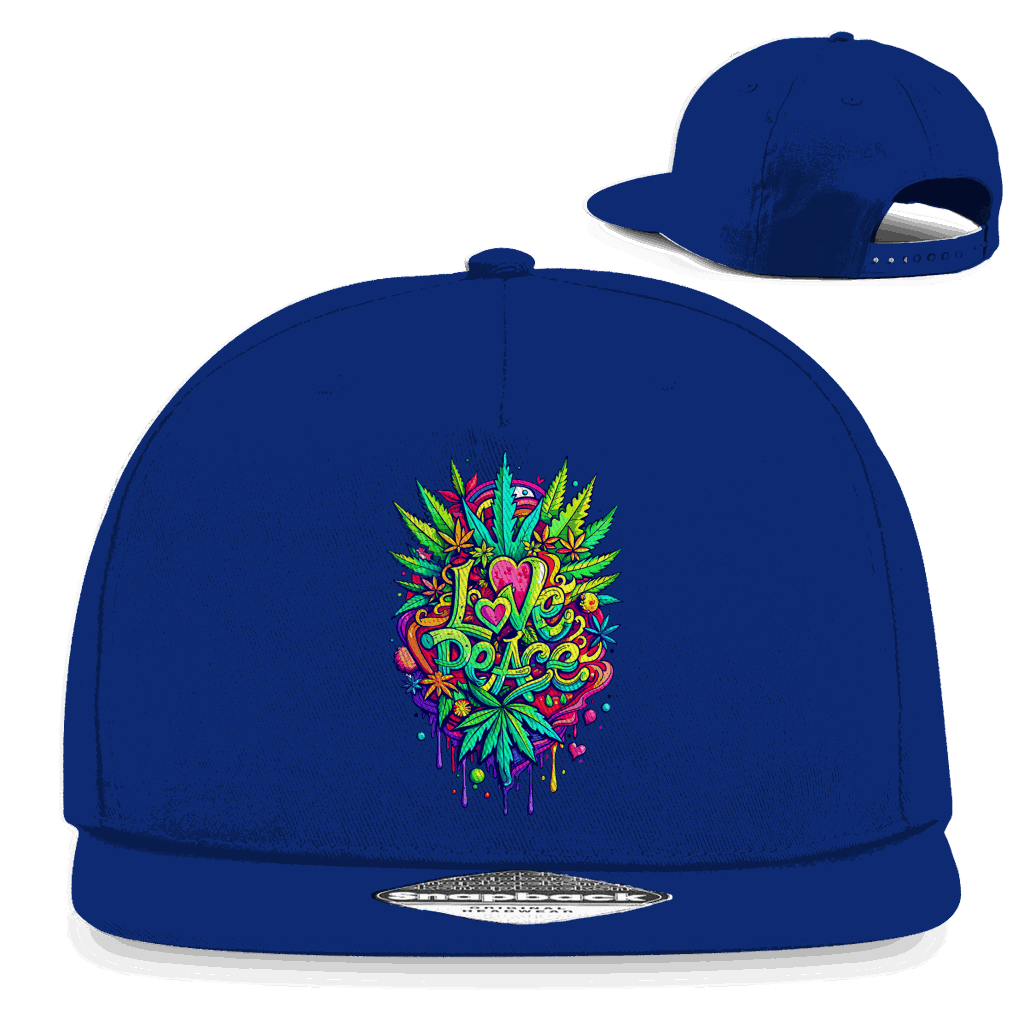 Snapback Rapper Cap - Love Peace | Division420®