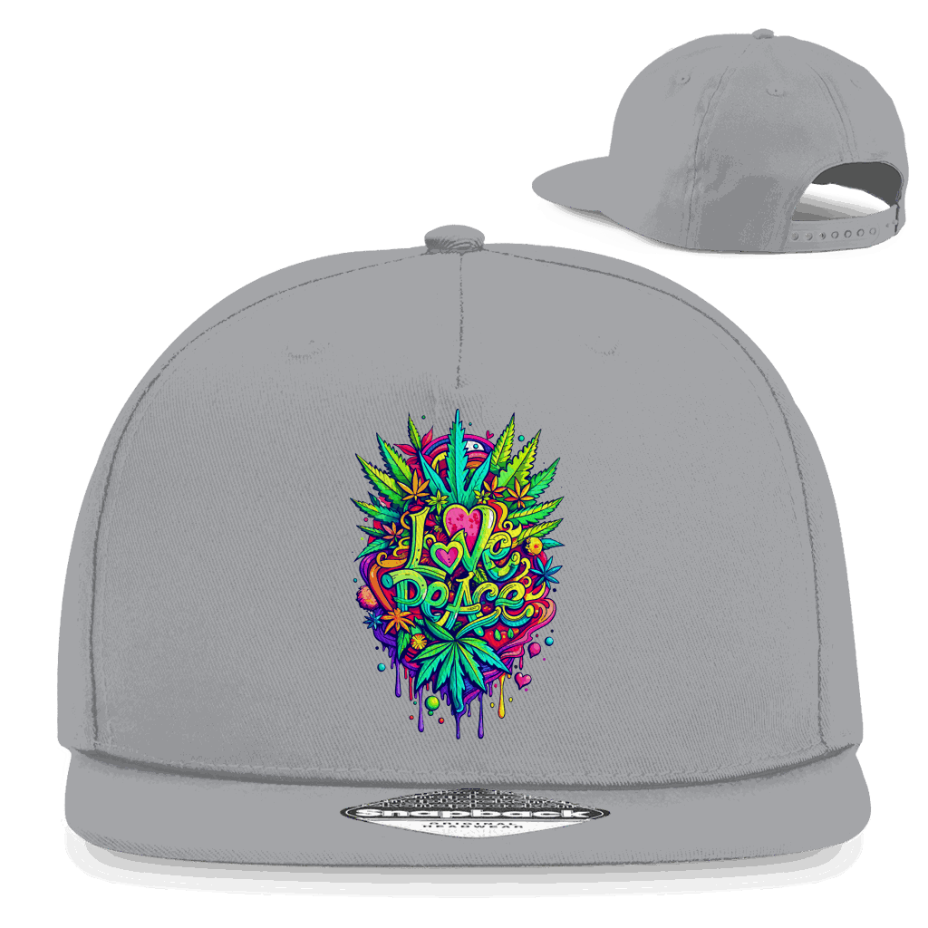 Snapback Rapper Cap - Love Peace | Division420®