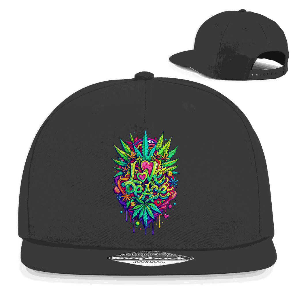 Snapback Rapper Cap - Love Peace | Division420®