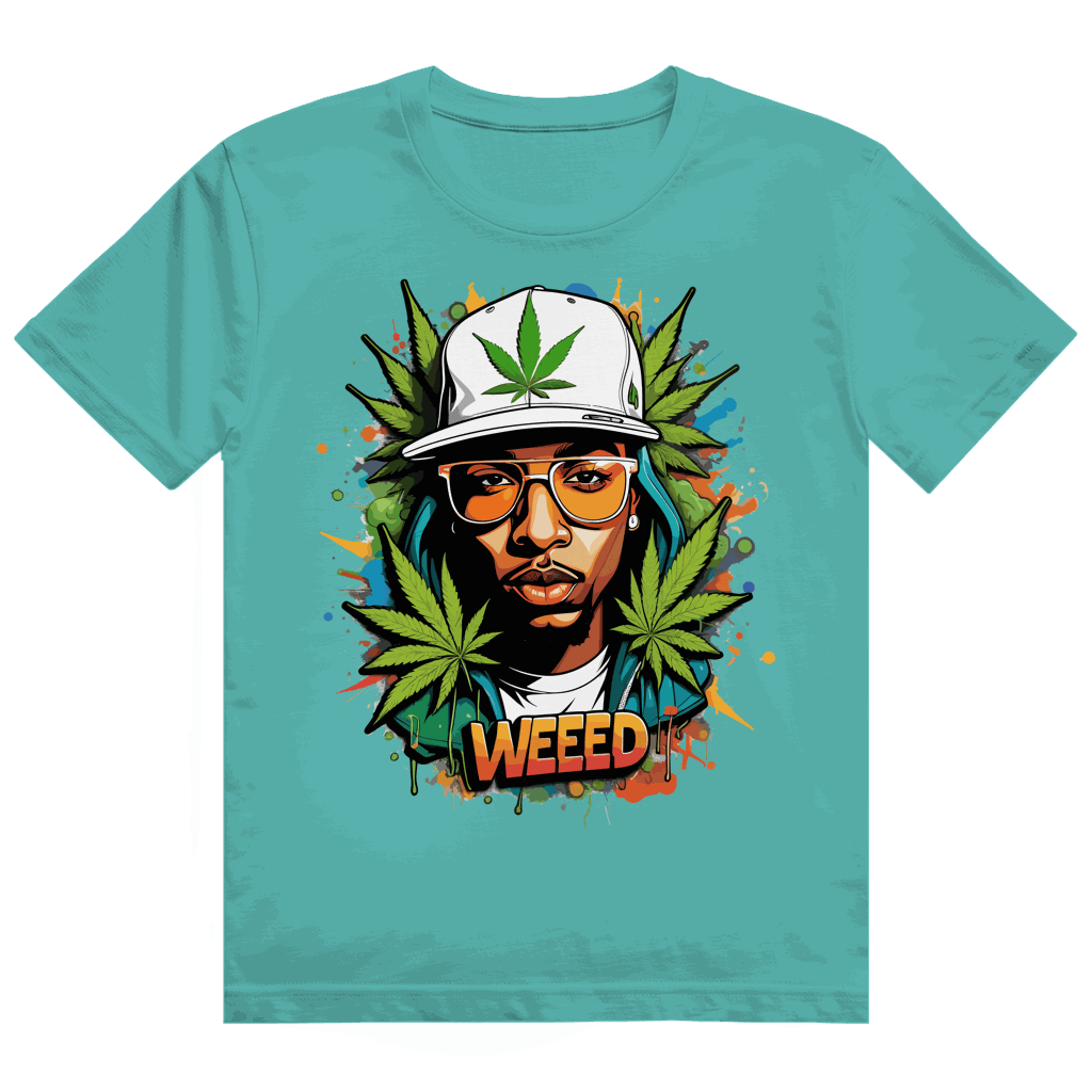 Division420 Heavy Cotton T-Shirt Weeed Boy unisex streetstyle cotton size chart