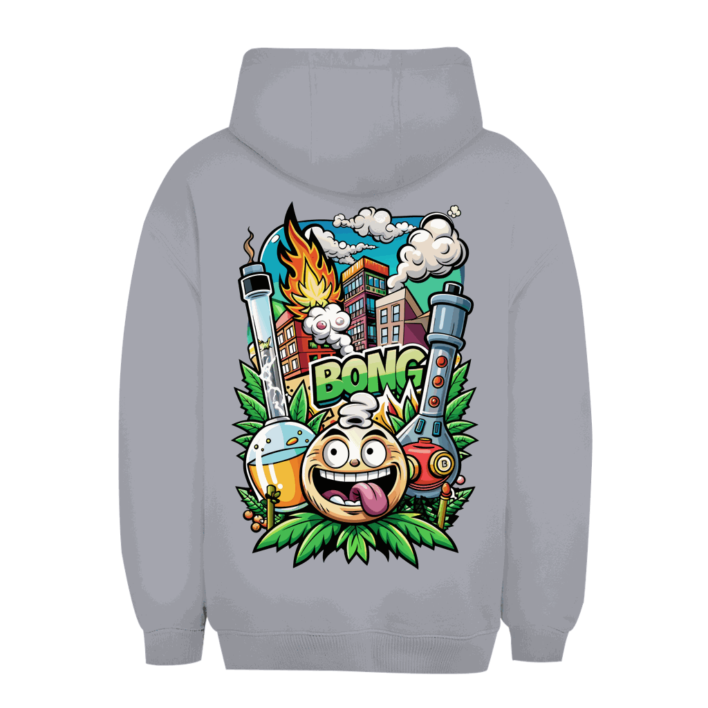 Division420 Unisex Oversize Hoodie in black with kangaroo pocket and adjustable hood