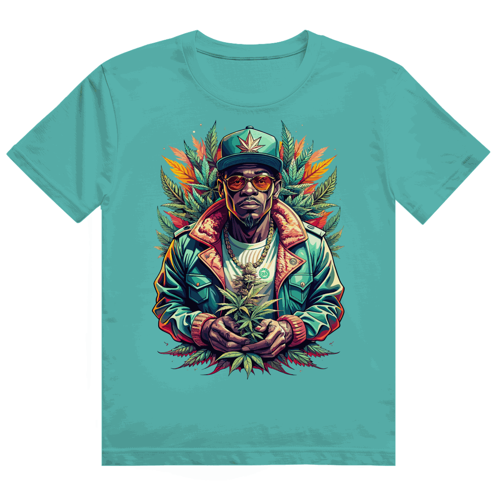 Division420 Heavy Cotton T-Shirt OG Boy size chart with measurements and fit details