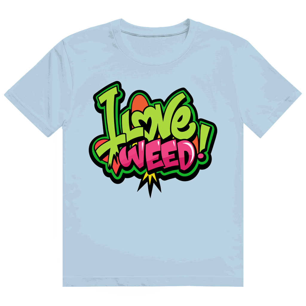 Heavy Cotton T-Shirt - I Love Weed | Division420®