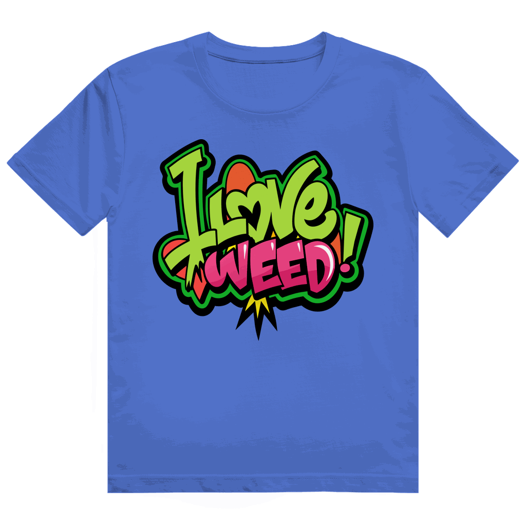 Heavy Cotton T-Shirt - I Love Weed | Division420®