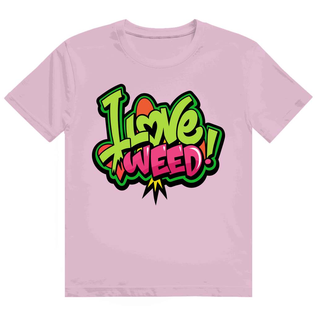 Heavy Cotton T-Shirt - I Love Weed | Division420®