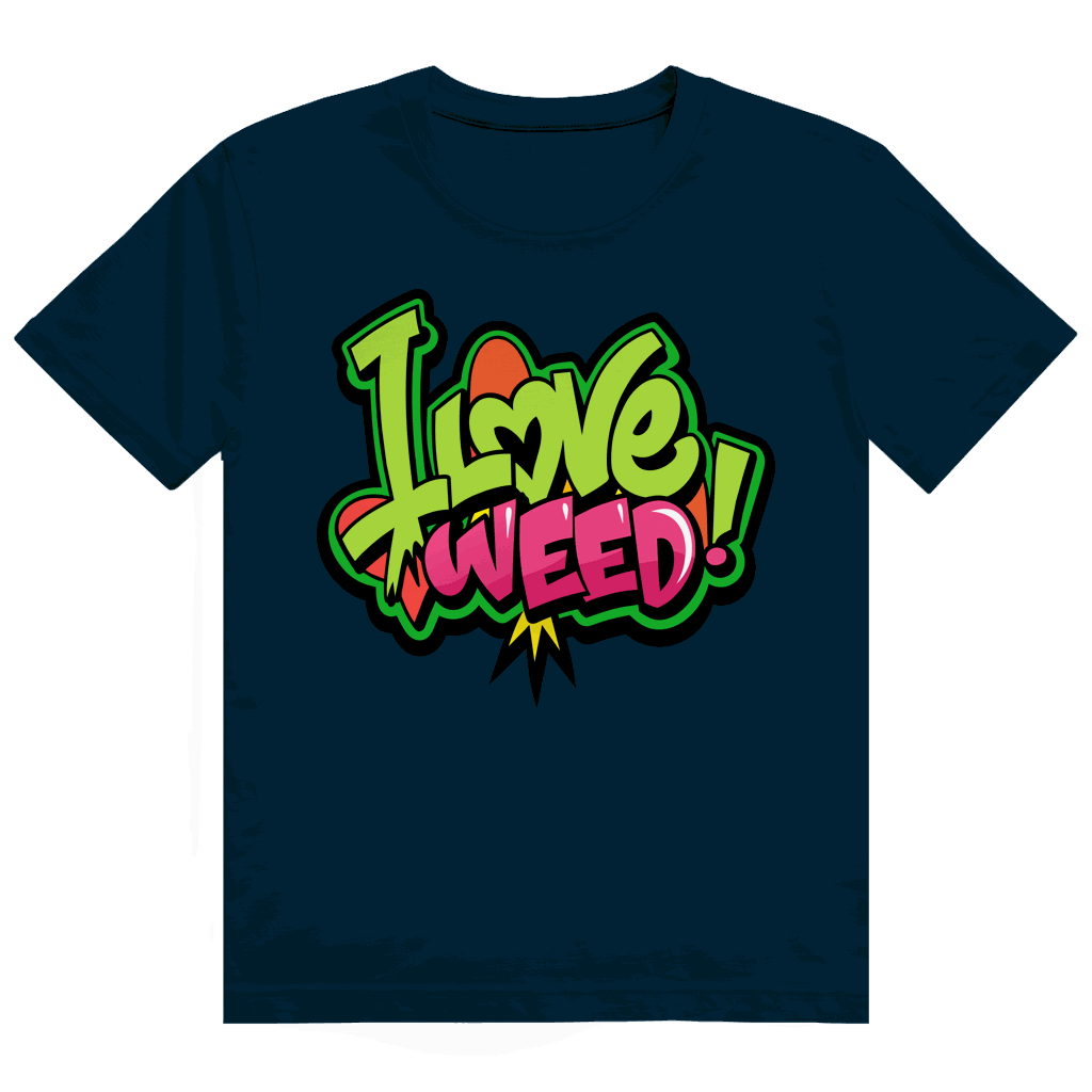 Heavy Cotton T-Shirt - I Love Weed | Division420®