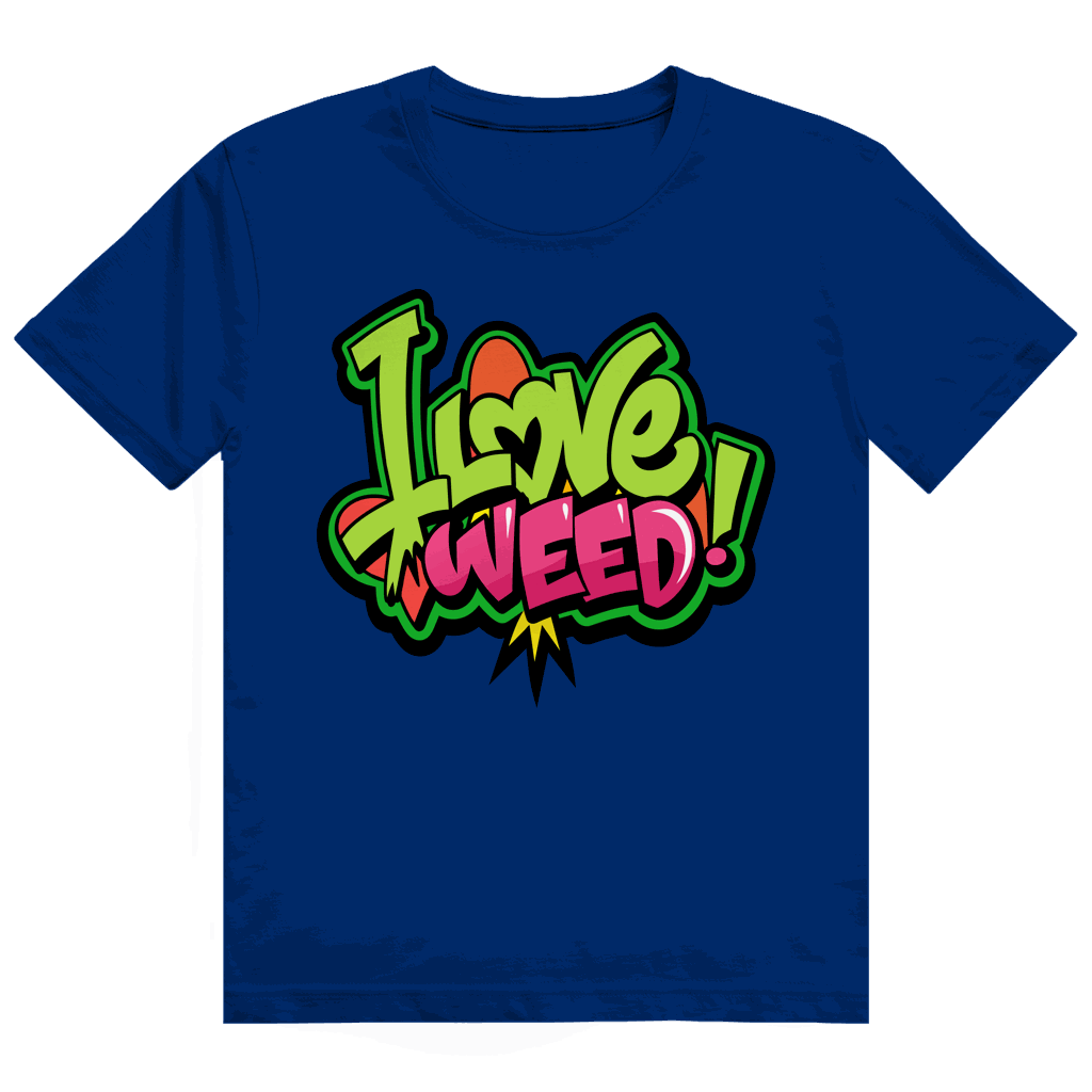 Heavy Cotton T-Shirt - I Love Weed | Division420®