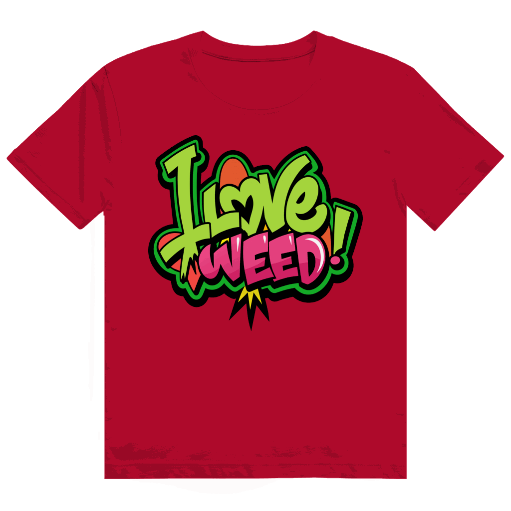 Heavy Cotton T-Shirt - I Love Weed | Division420®