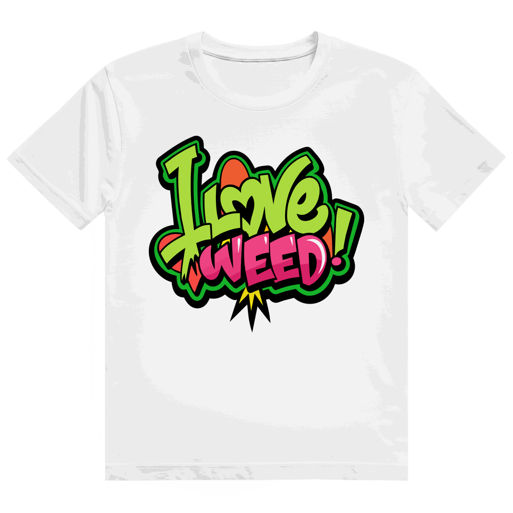 Heavy Cotton T-Shirt - I Love Weed | Division420®
