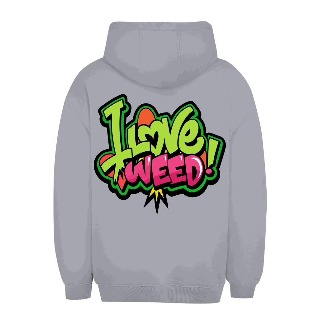 Unisex Oversize Hoodie - I Love Weed | Division420®