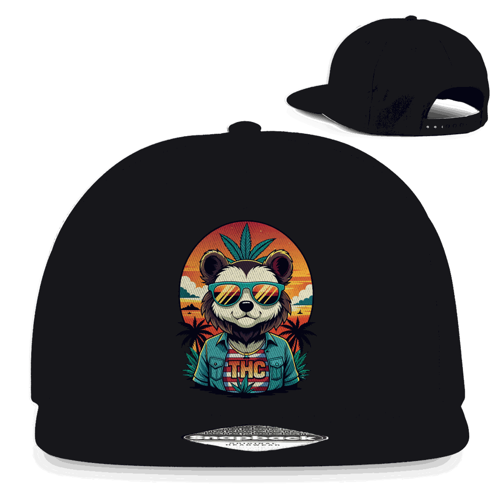 Snapback Rapper Cap - THC Bear | Division420®