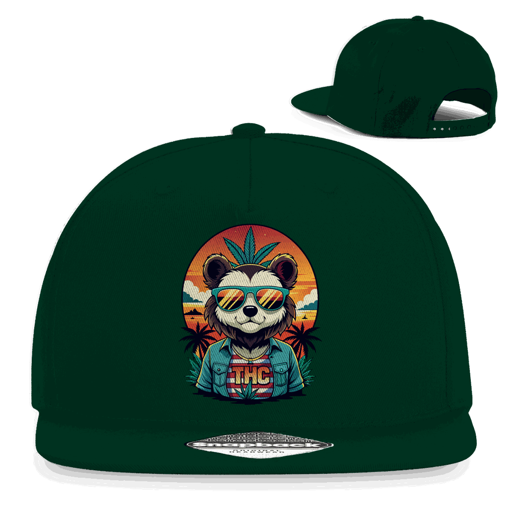 Snapback Rapper Cap - THC Bear | Division420®