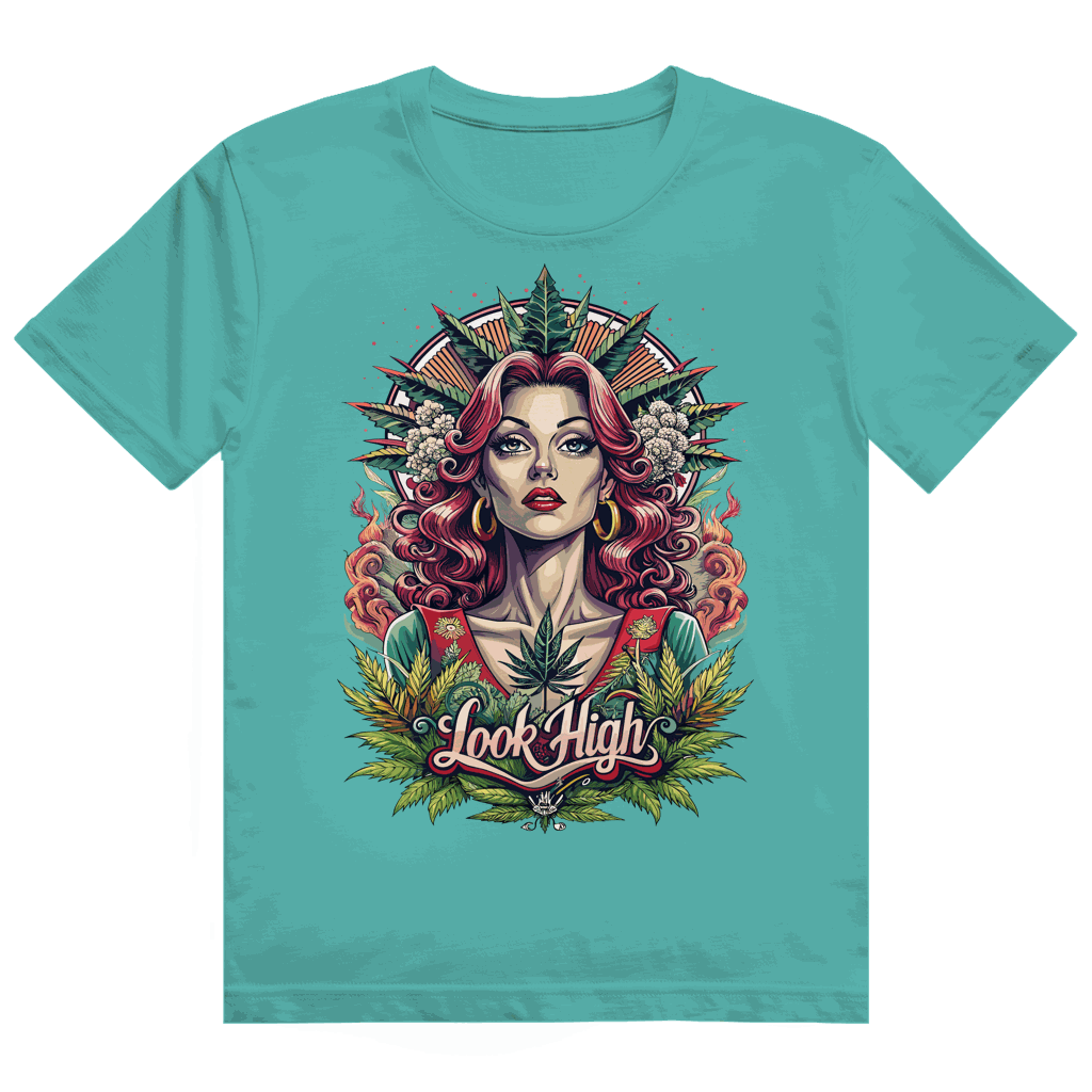 Division420 Heavy Cotton T-Shirt size chart with measurements and fit details