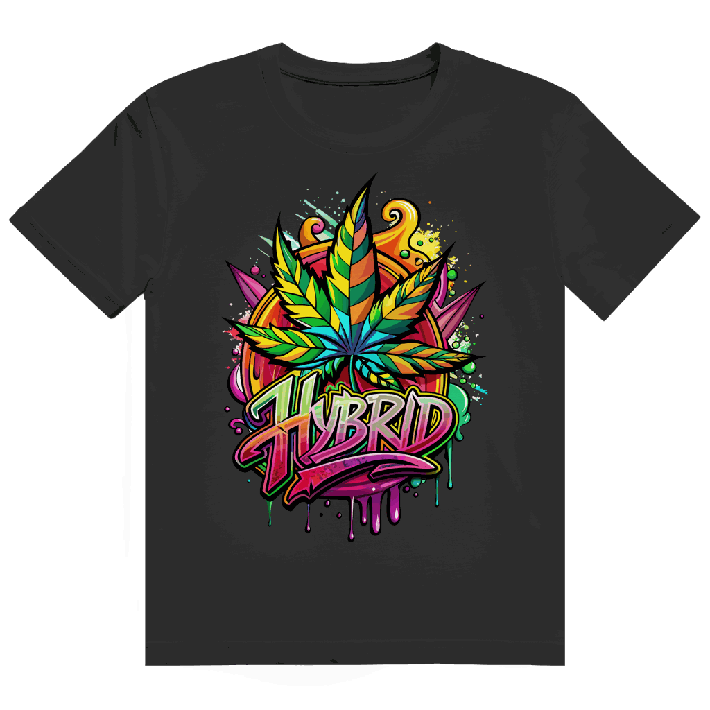 Heavy Cotton T-Shirt size chart with measurements for Division420 Hybrid model