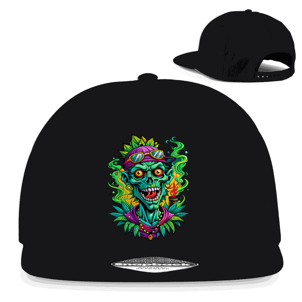 Snapback Rapper Cap - Weed Zombie | Division420®