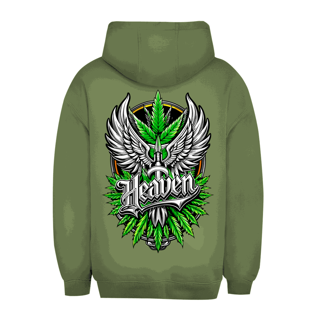 Unisex oversize hoodie Heaven by Division420 in urban style with adjustable hood and kangaroo pocket