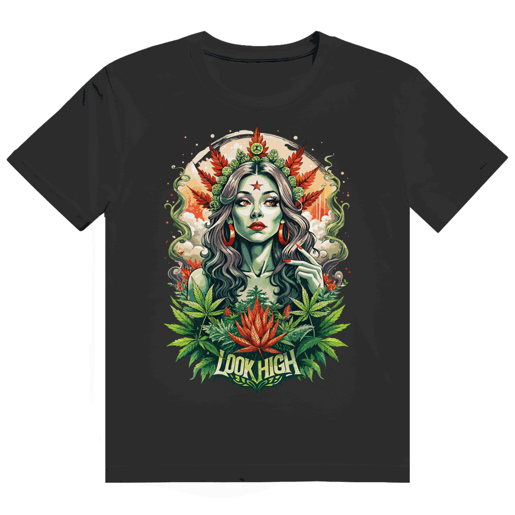Heavy Cotton T-Shirt - Look High Girl | Division420®