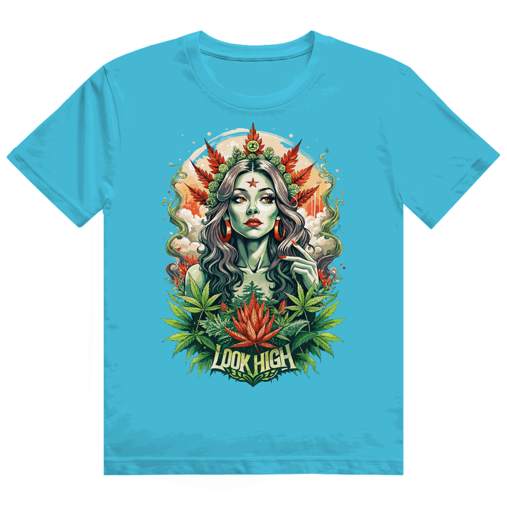 Heavy Cotton T-Shirt - Look High Girl | Division420®