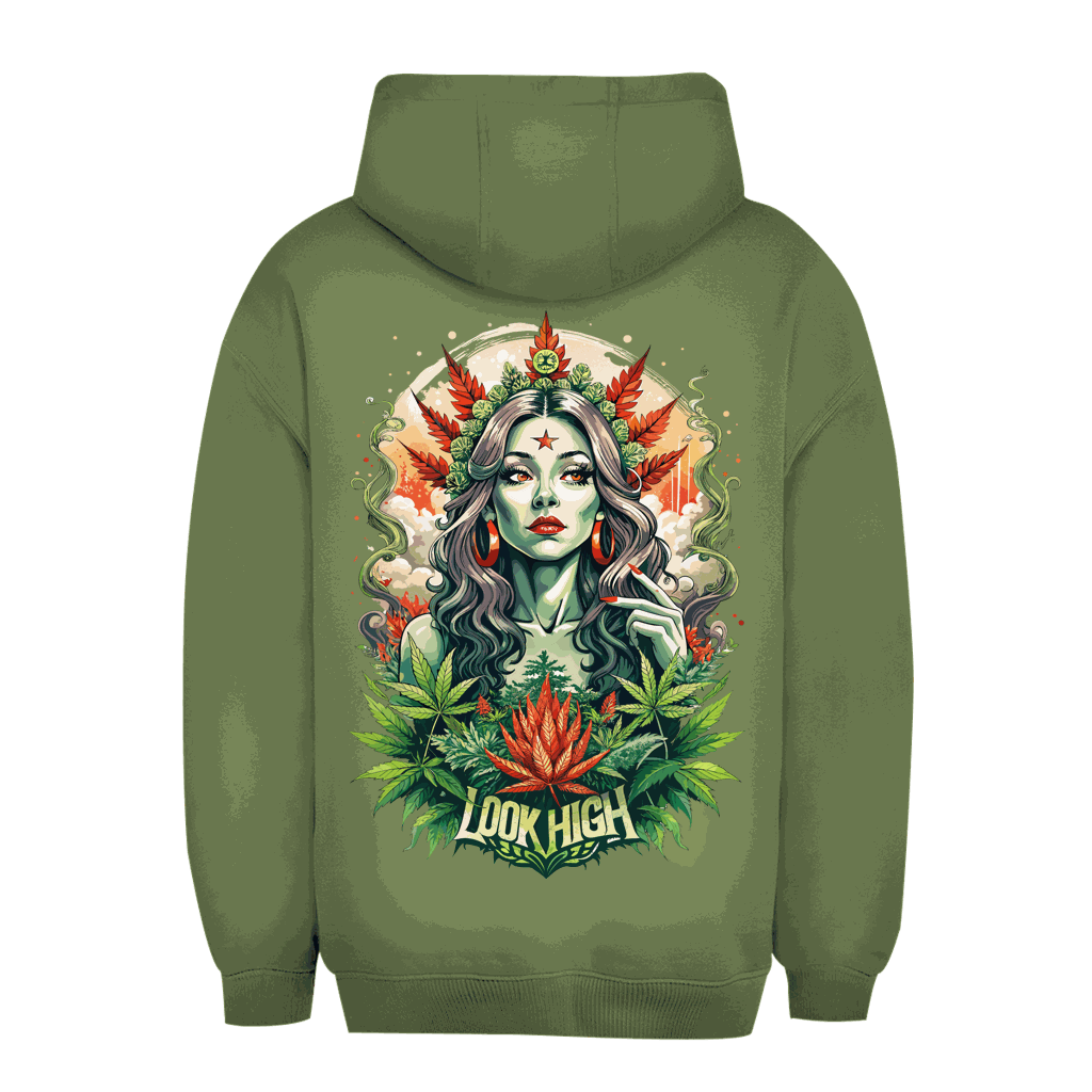 Unisex Oversize Hoodie - Look High Girl | Division420®