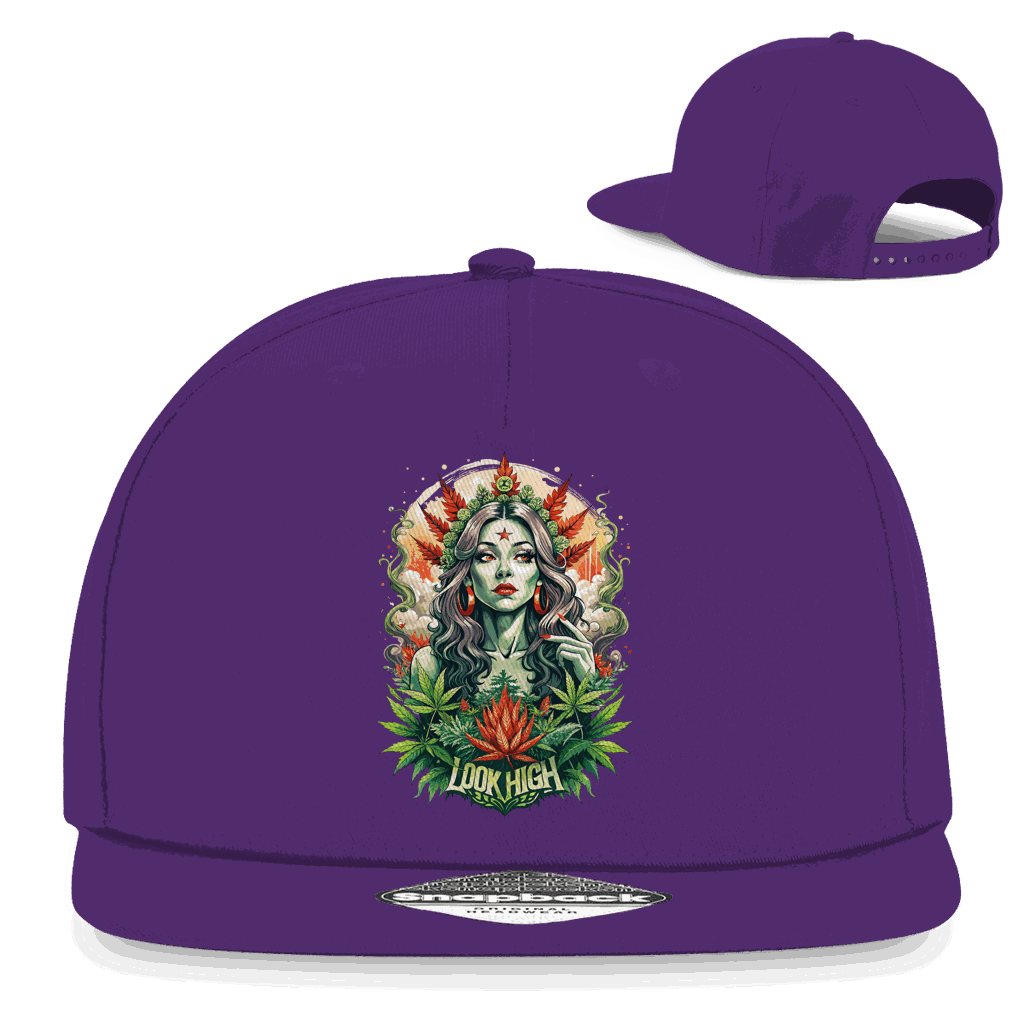Snapback Rapper Cap - Look High Girl | Division420®