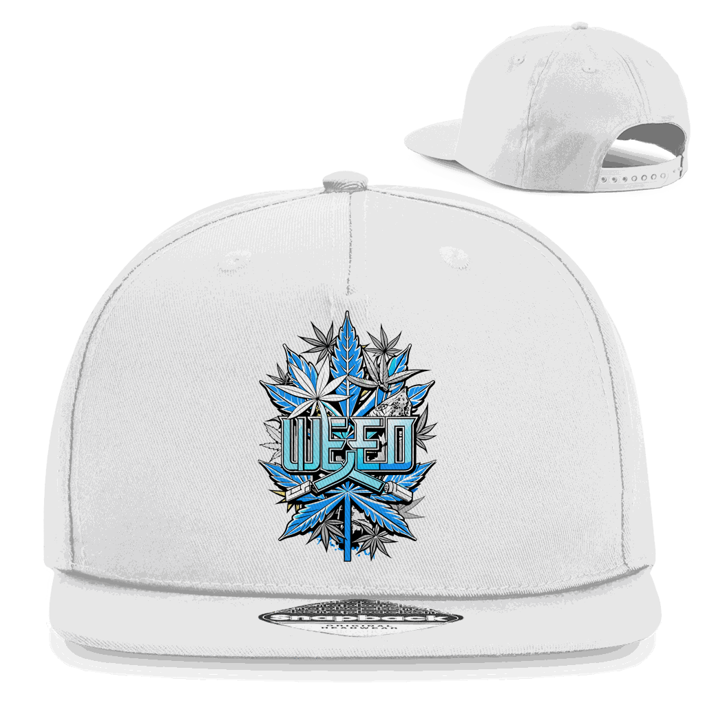 Division420 Snapback Cap Weed Style aus Baumwoll-Twill mit flachem Schirm und Retro-Snapbackverschluss