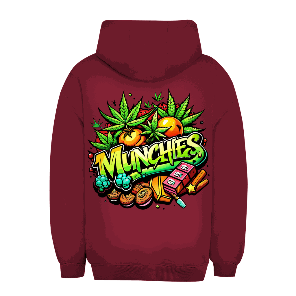 Size chart for unisex oversize hoodie by Division420