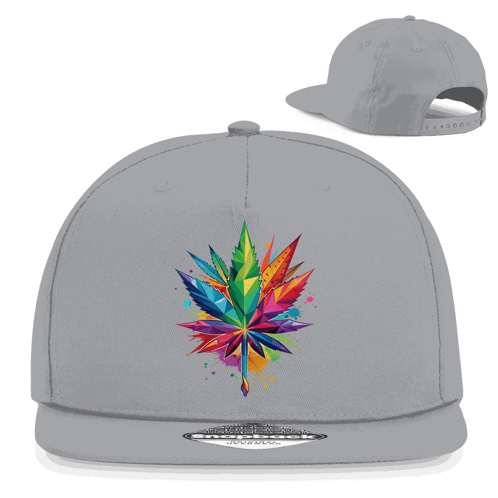 Division420 Snapback Cap mit Leaf Art Motiv, Baumwoll-Twill, 5-Panel Design und Snapback-Verschluss