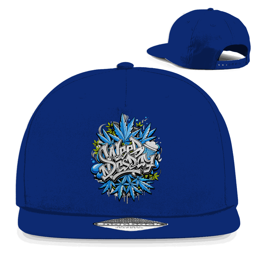 Division420 Snapback Rapper Cap Only Weednesday aus Baumwoll-Twill