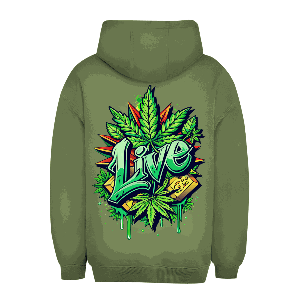 Unisex Oversize Hoodie - Weed Live | Division420®