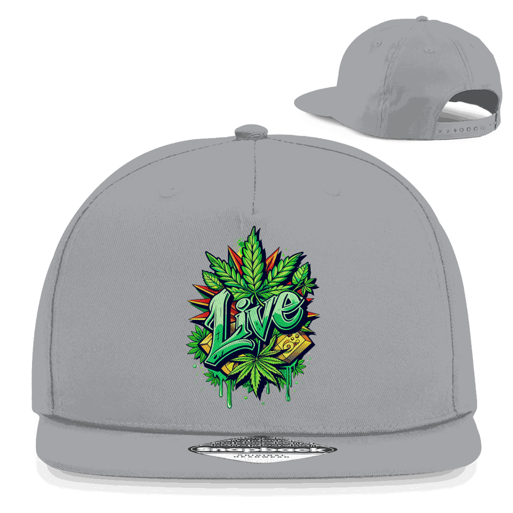 Snapback Rapper Cap - Weed Live | Division420®