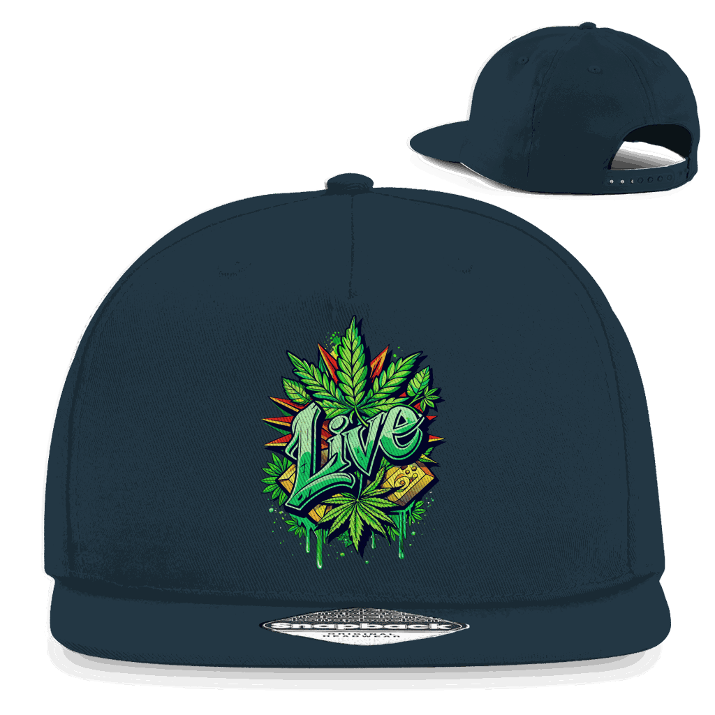 Snapback Rapper Cap - Weed Live | Division420®