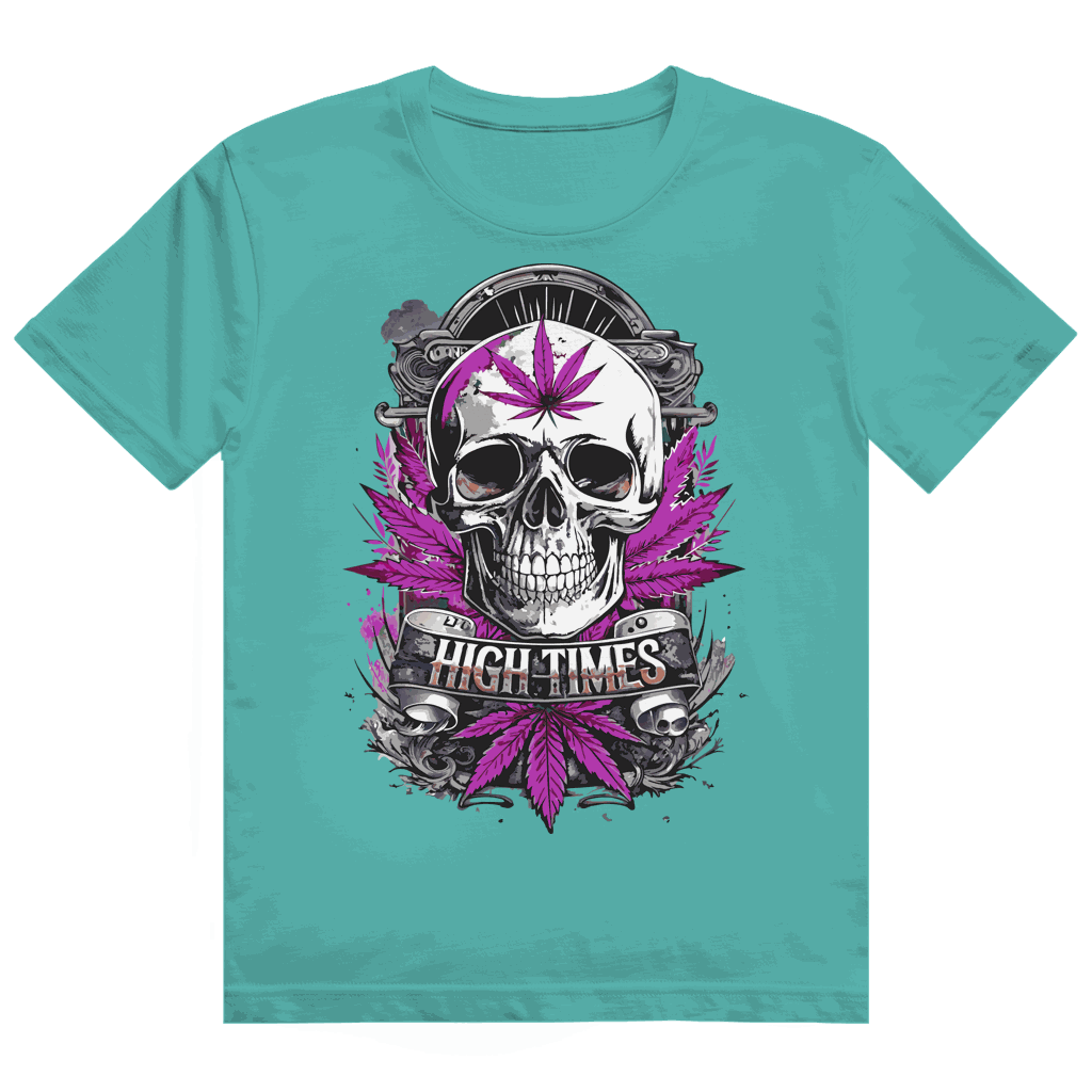 Heavy Cotton T-Shirt - High Times Skull | Division420®