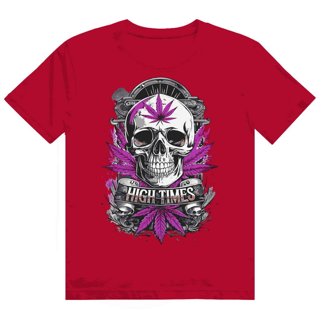 Heavy Cotton T-Shirt - High Times Skull | Division420®
