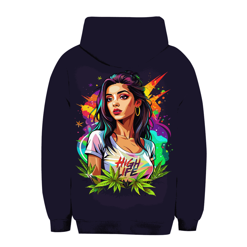 Unisex Oversize Hoodie - High Live Girl | Division420®